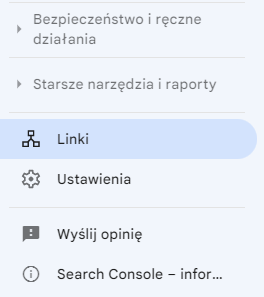 linki zewnętrzne w google search console