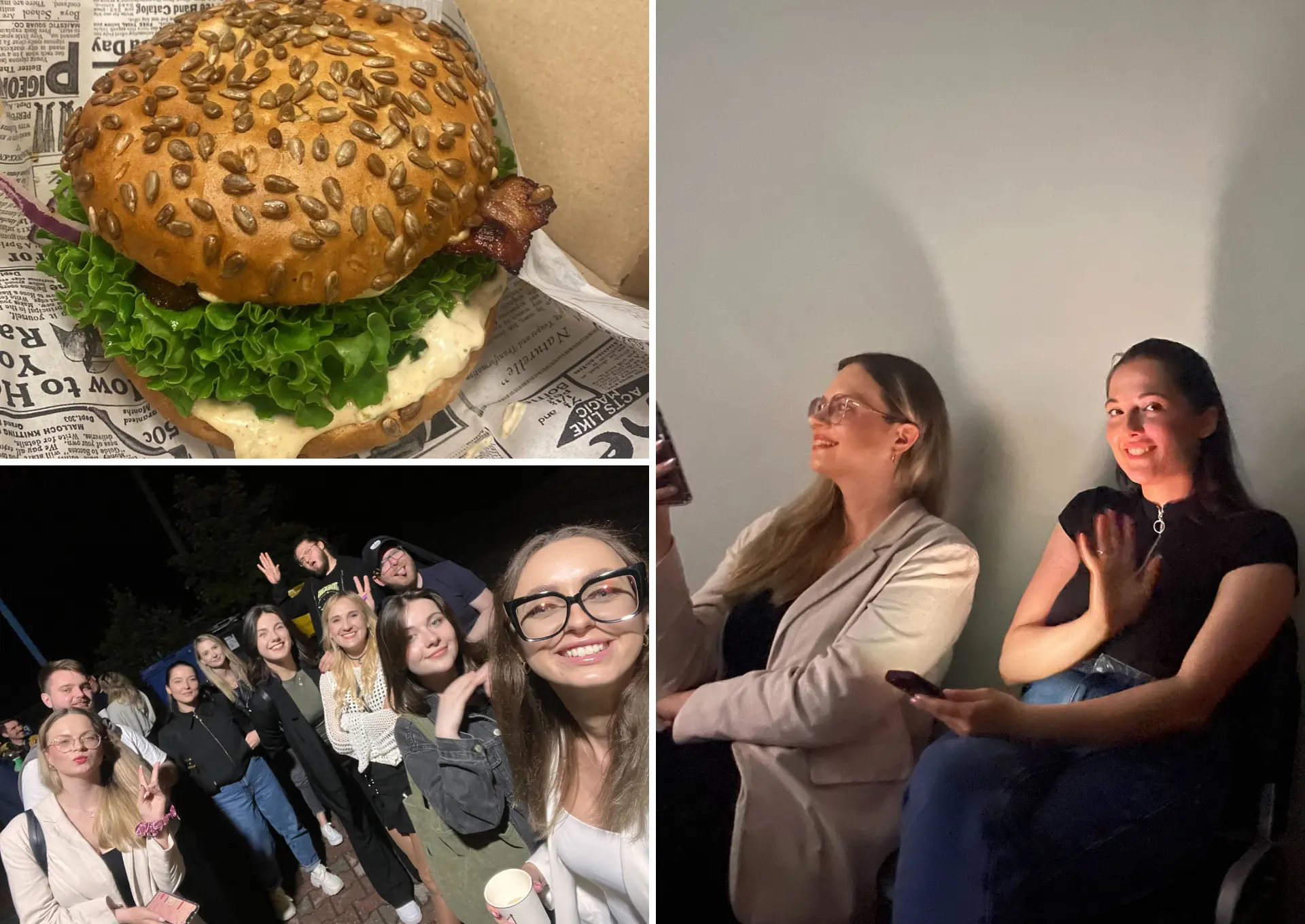 burger zdjęcie grupowe