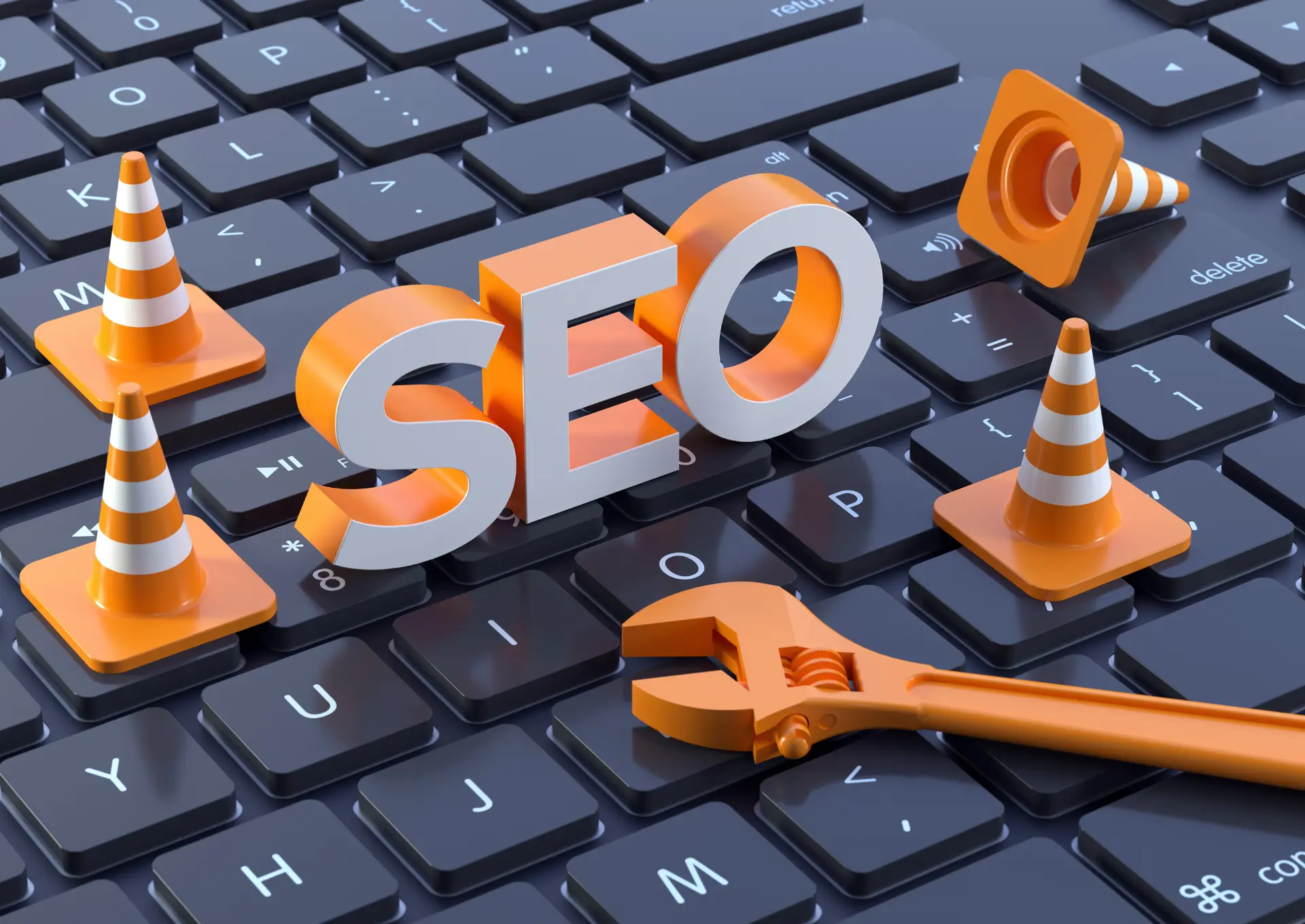 napis SEO na klawiaturze