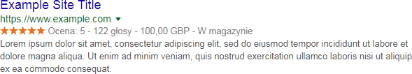 Rich Snippets Produkt