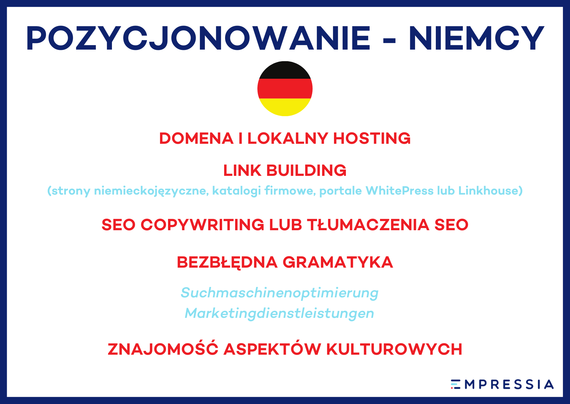 pozycjonowanie Niemcy