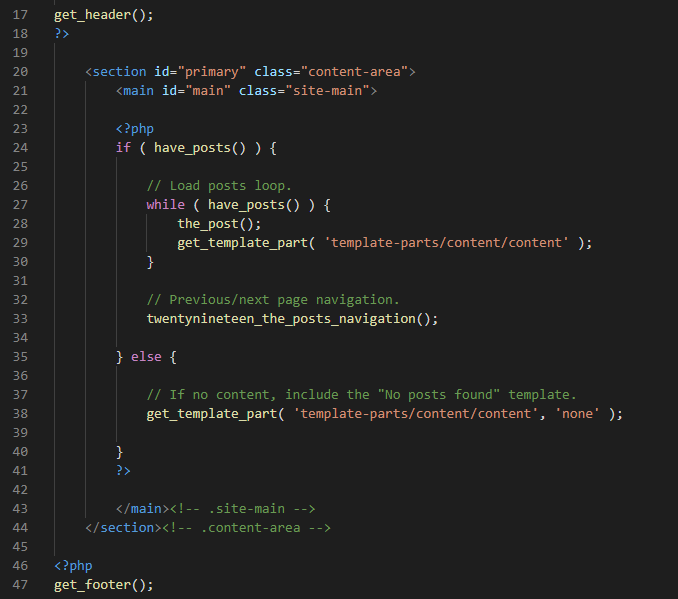index.php motyw WordPress