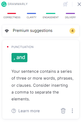 grammarly dla seo copywritera