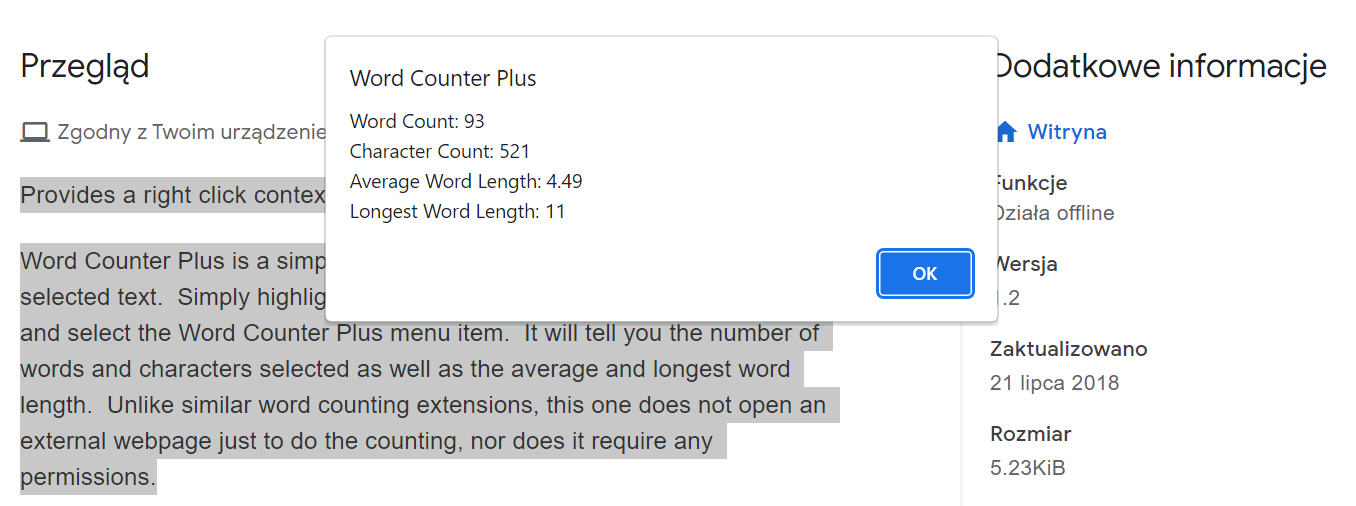 word counter plus narzędzie dla copywritera do zliczania znaków i słów