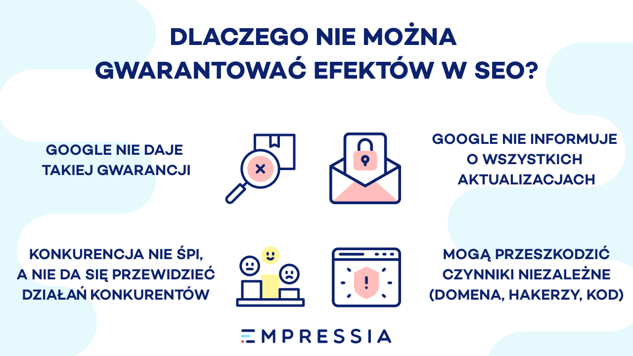 dlaczego nie można zagwarantować efektów pozycjonowania