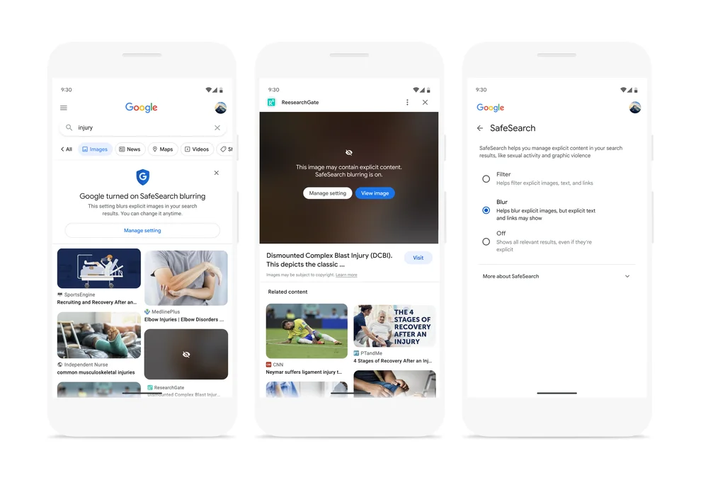 blurowanie zdjęć w google grafikay