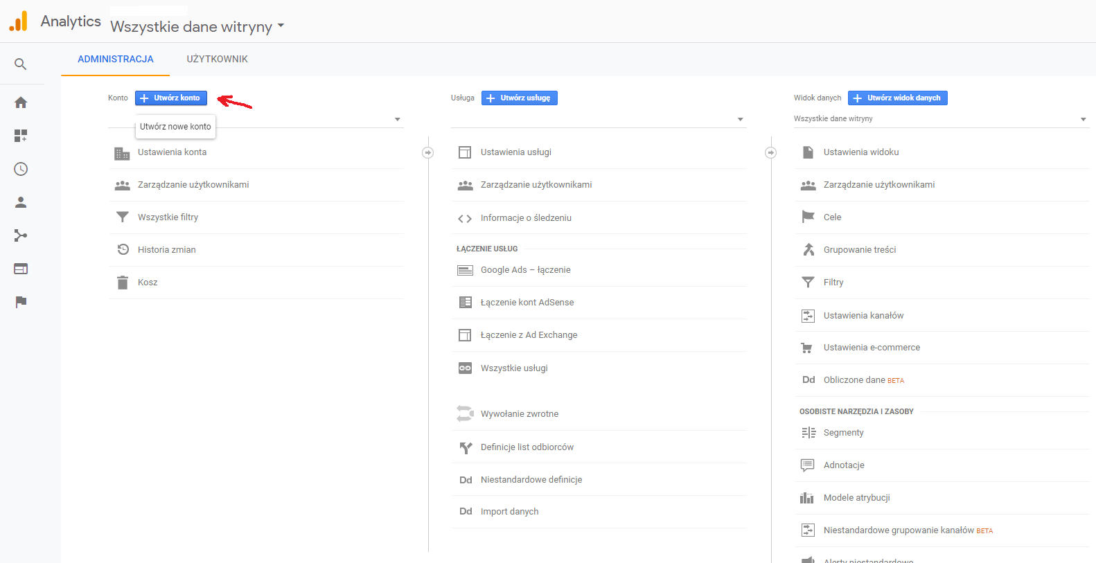 jak założyć google analytics 1
