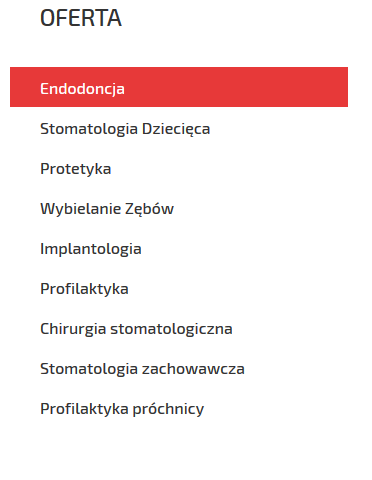 menu boczne