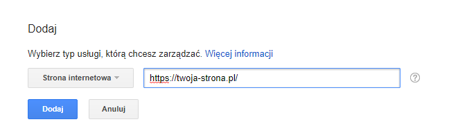 jak założyć search console 1