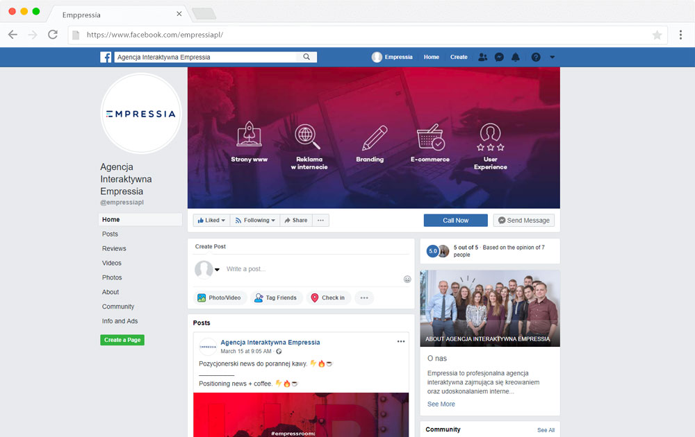 Facebook Agencja Interaktywna Empressia