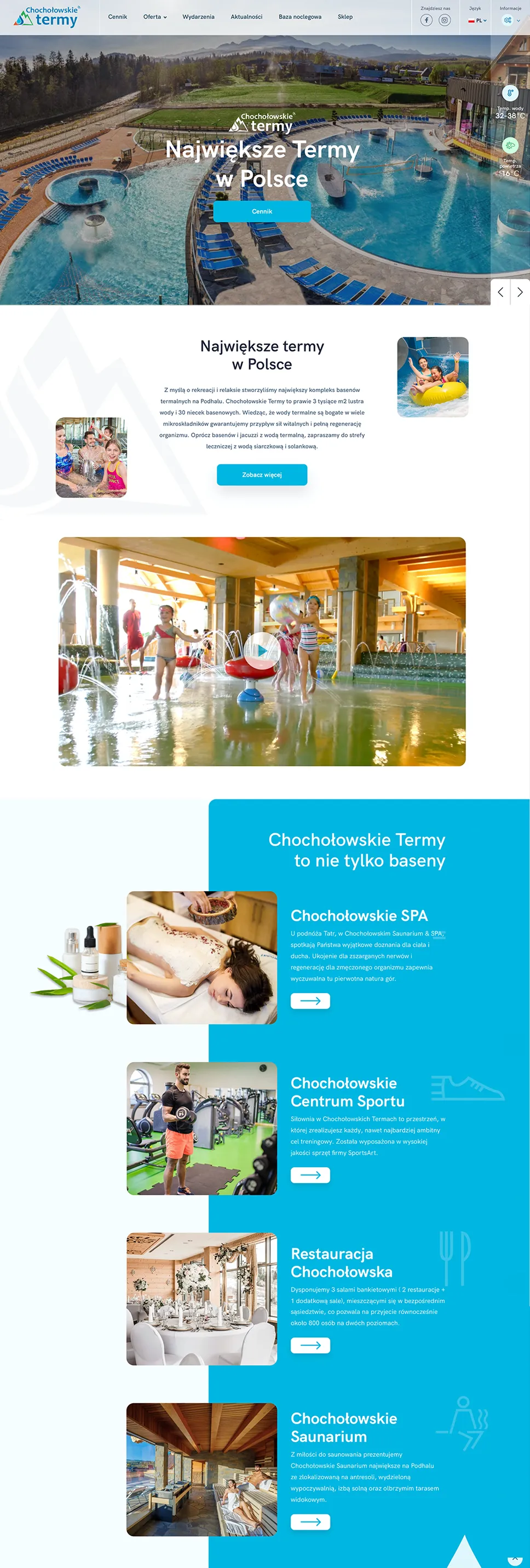 webdesign Chochołowskie Termy realizacja www