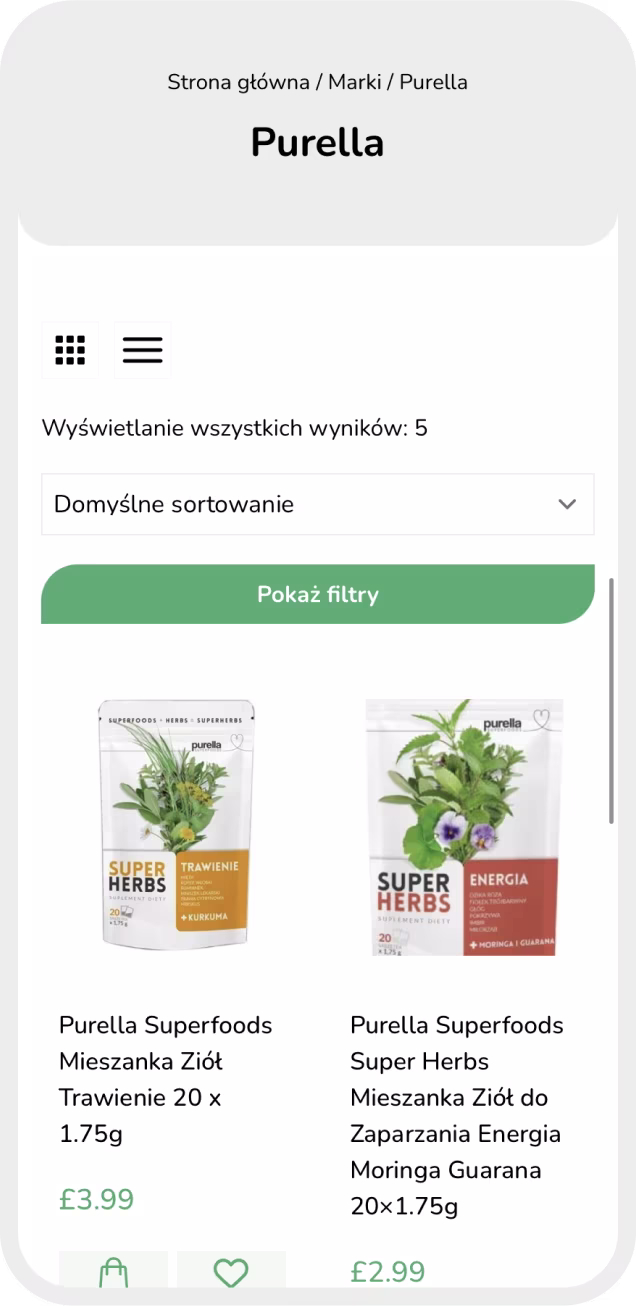 case study WWW e-commerce Dunia responsywna strona