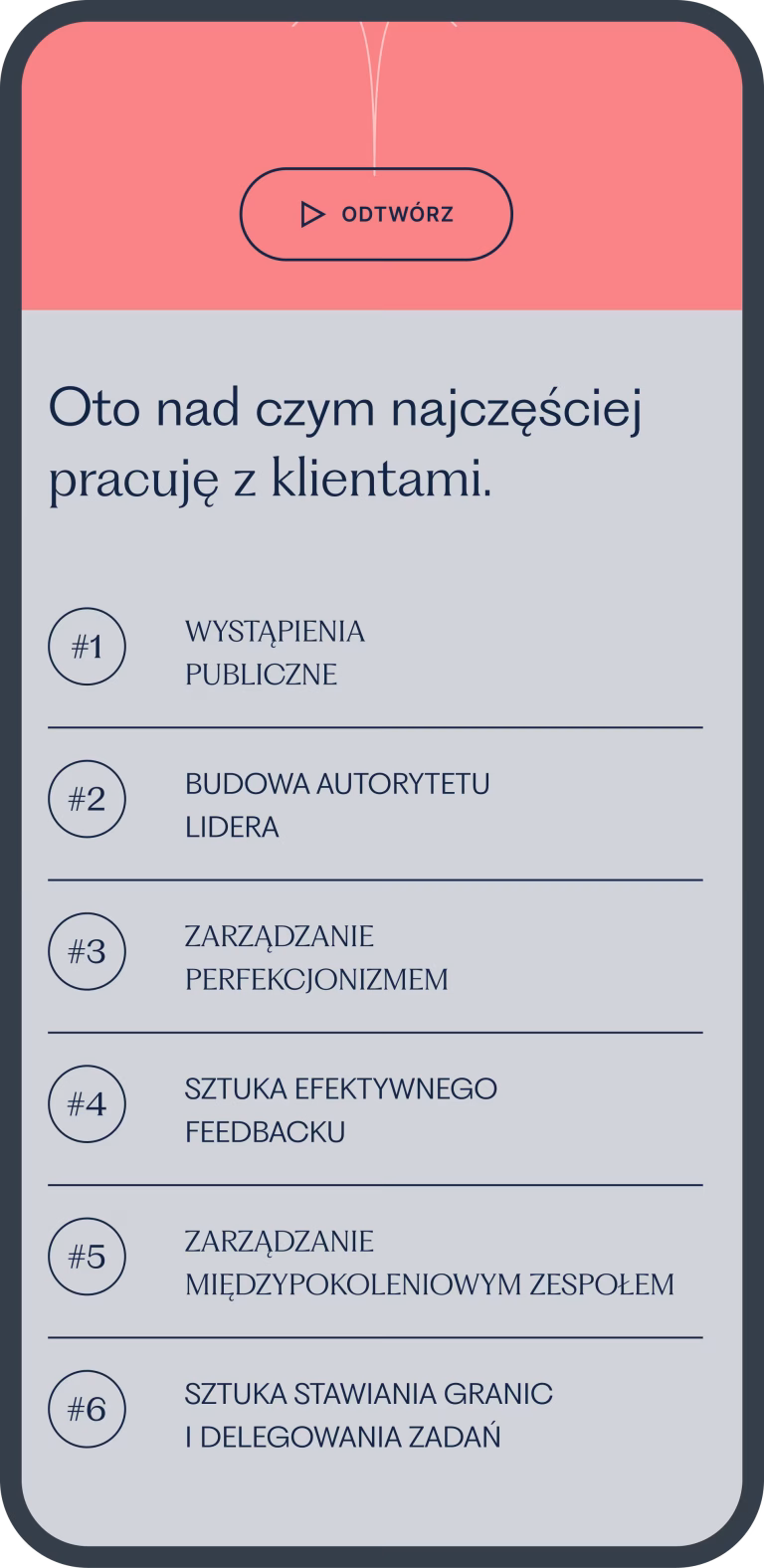 Strona responsywna widok case study Łukasz Smolarek