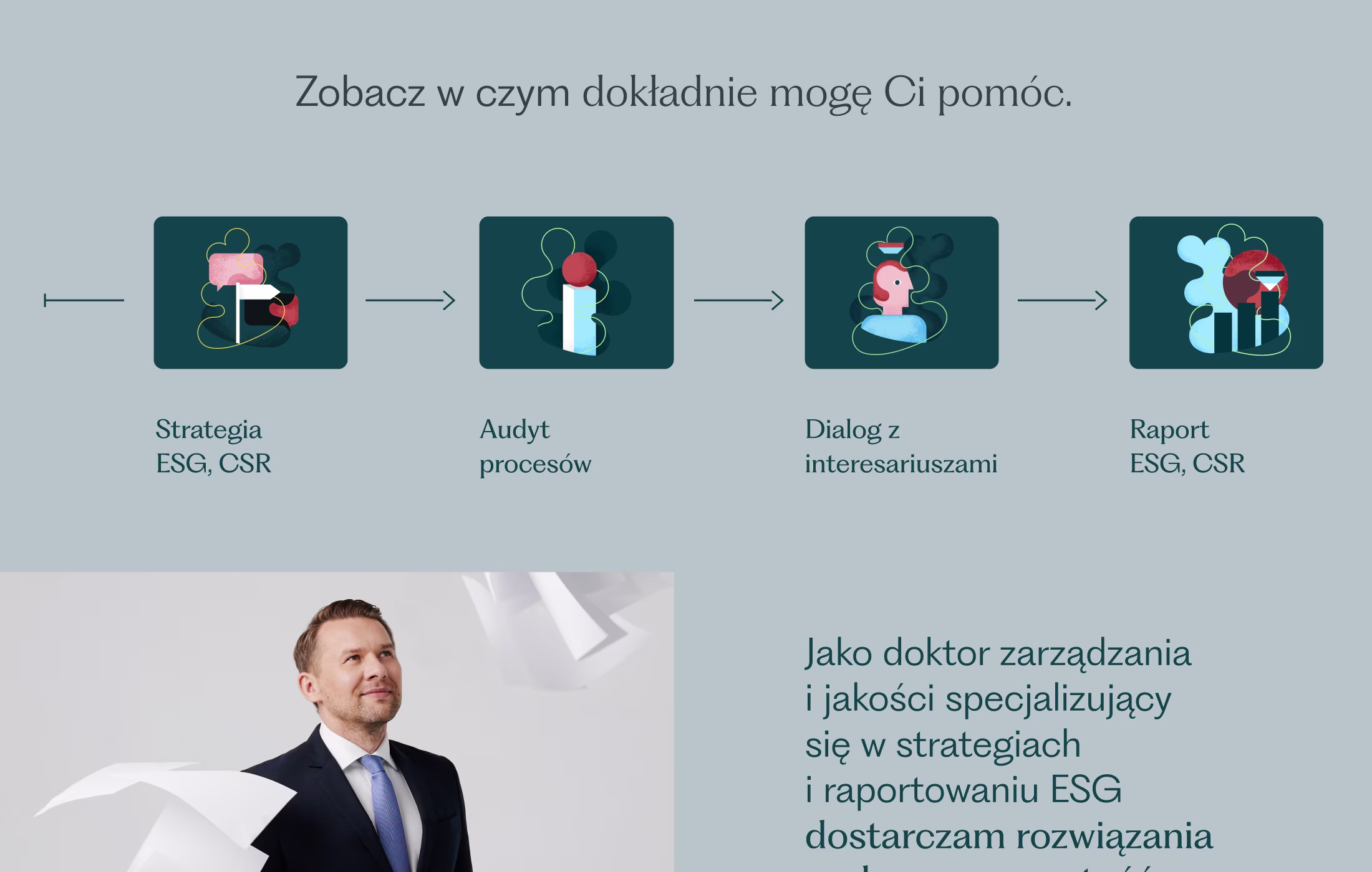 Case study Łukasz Smolarek widok strony