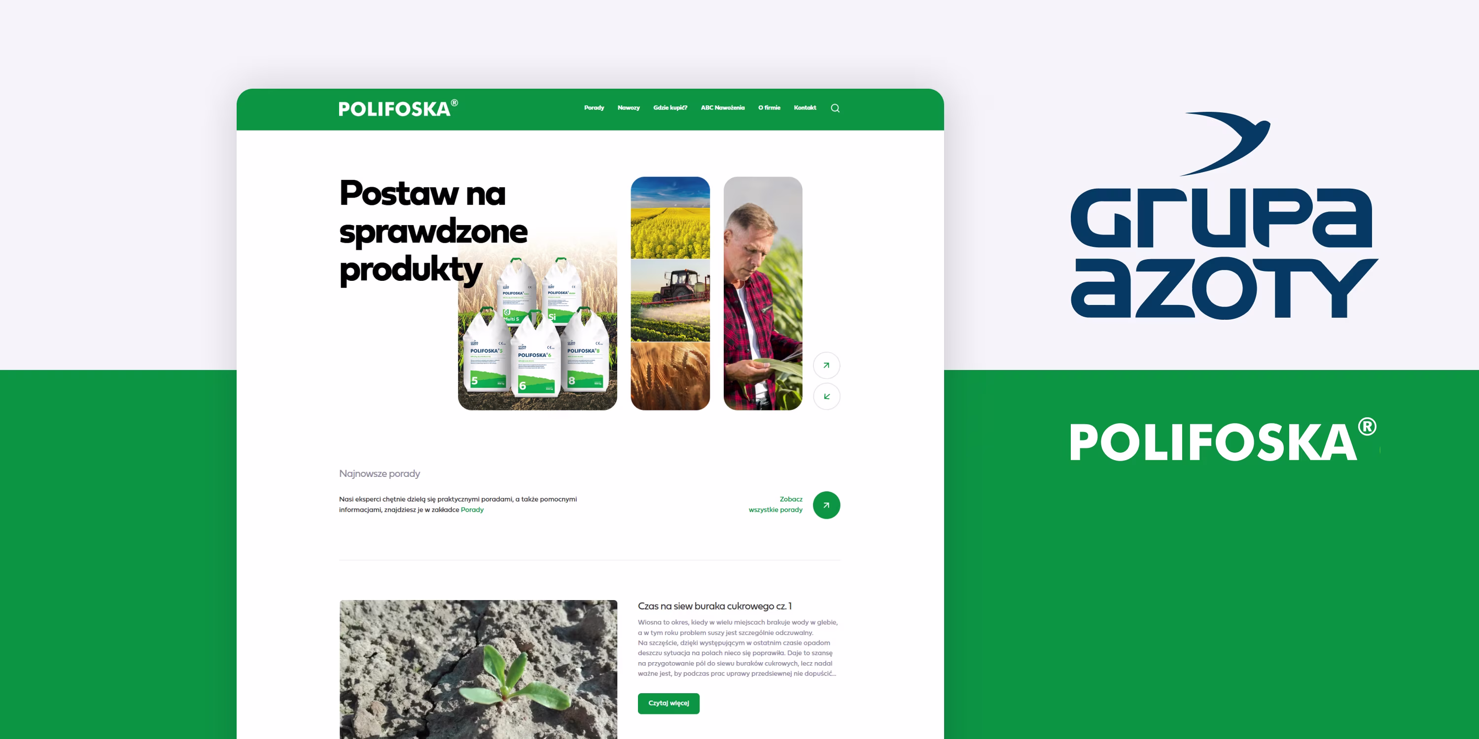 Stworzenie strony internetowej Polifoska realizacja Empressia