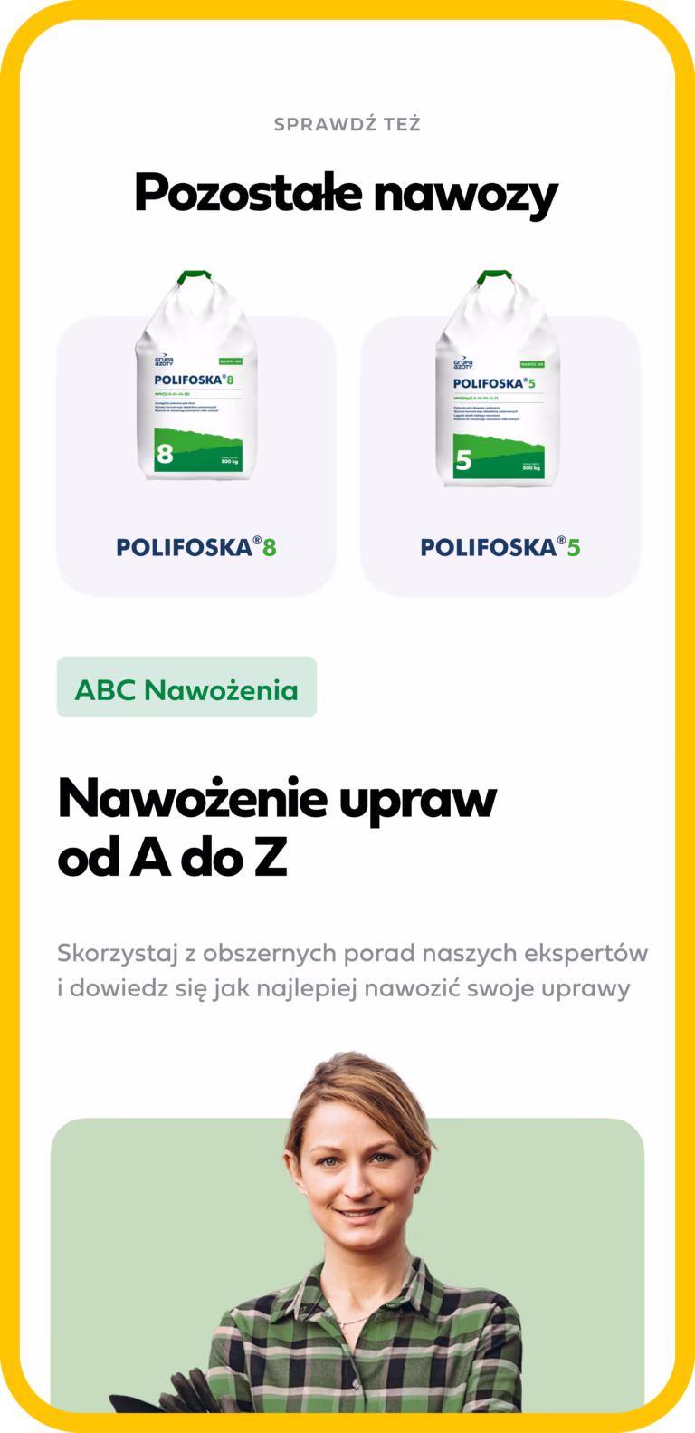 case study WWW Polifoska realizacja widoki mobile