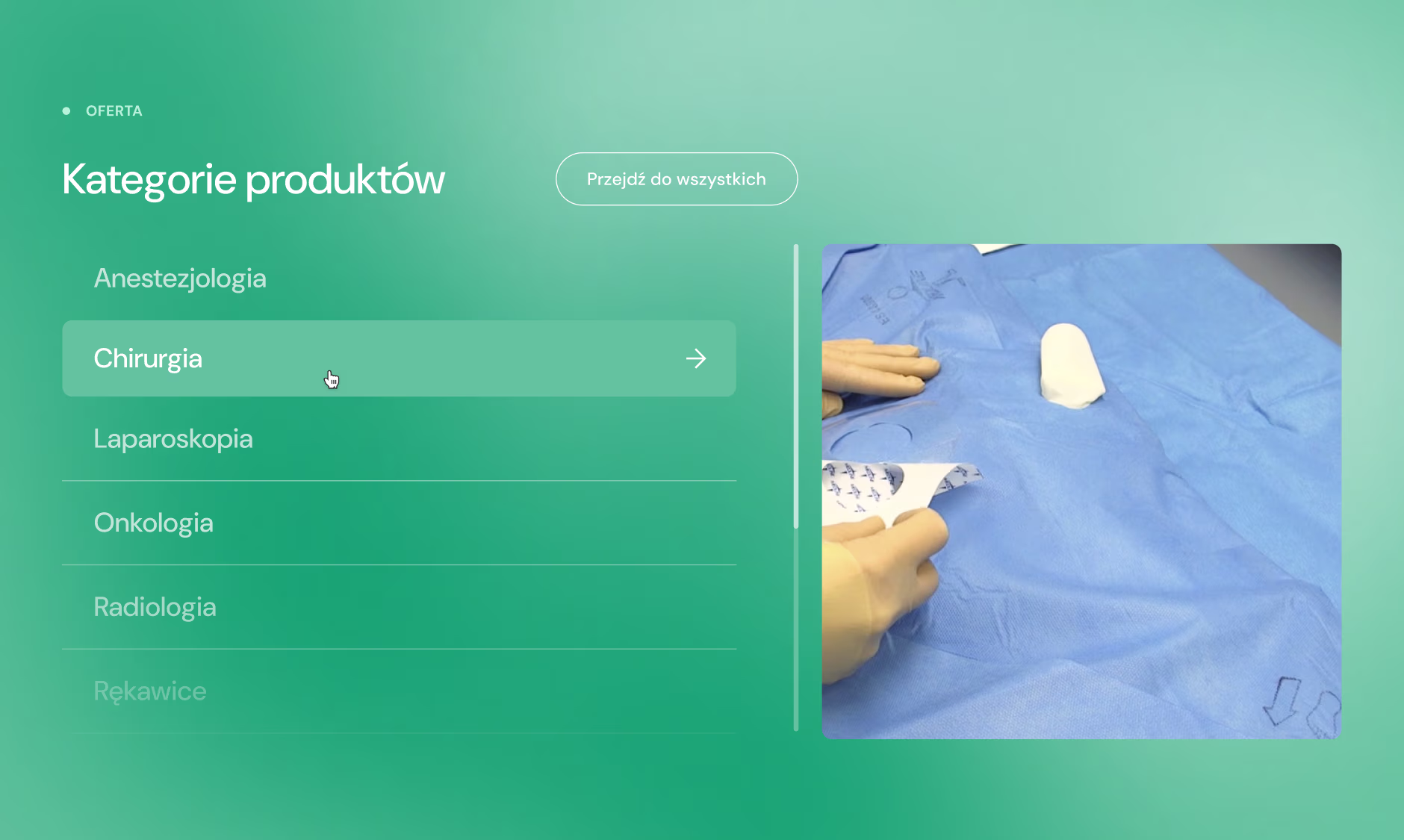 Widok kategorii produktów SKAMEX case study WWW