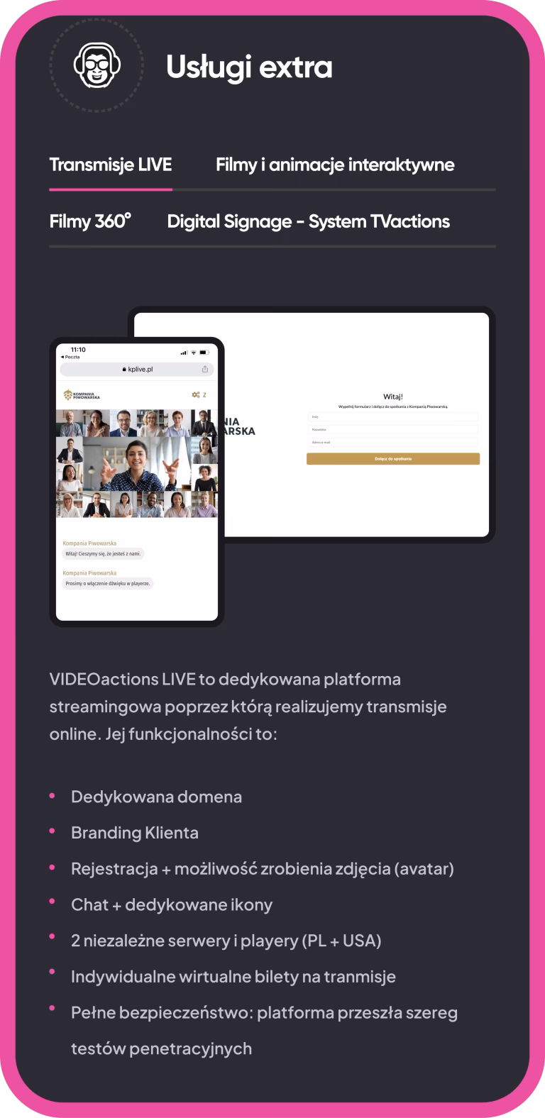 mobile Videoactions case study WWW